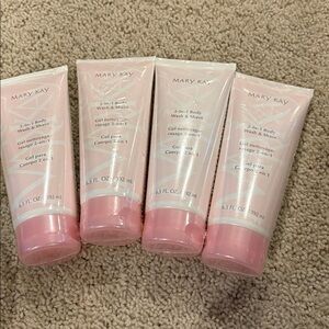 Mary Kay Pink 2-in-1 Body Wash & Shave Gel set of 4